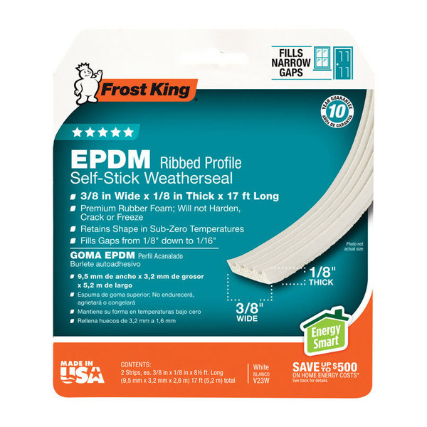 Frost King EPDM 17'X1/8"" WETHR TAPE V23WA